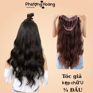 Tóc Giả Kẹp Chữ U Xoăn Sóng Tự Nhiên KU07 - Dễ Dùng, Đẹp Như Tóc Thật