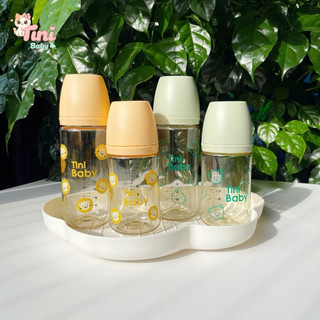 Bình sữa cho bé Tini Baby PPSU cao cấp họa tiết xinh xắn size 170ml/270ml