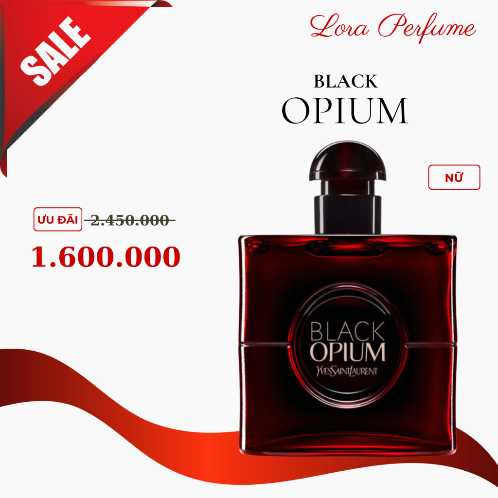 [Chính hãng] Nước Hoa Nữ Black Opium EDP | Over Red 90ml - Ngọt ngào, Sang trọng, Quyến rũ