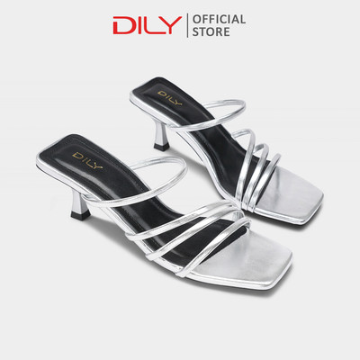 Guốc nữ cao gót DILY quai mảnh thanh lịch, dép guốc nữ mũi vuông trẻ trung cao 5.5cm DL0578