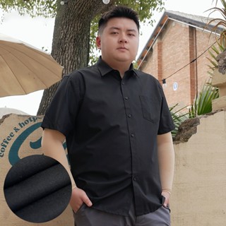 Áo sơ mi nam Big Size ngắn tay có túi, chất vải lụa mềm co dãn nhẹ, size lớn 100kg