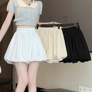 [Sẵn + Hoả tốc] Thehermit | Quần short nữ dáng bông bí ống rộng – lưng thun, form đèn lồng dễ thương-H252