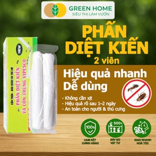 5 Hộp Phấn Diệt Kiến Và Côn Trùng Vipesco, GreenHome, Hộp 2 Viên, Diệt Trừ Kiến, Gián Rệp