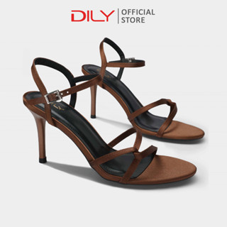 Giày sandal nữ DILY thiết kế quai mảnh thanh lịch, sandal cao gót gót nhọn tôn dáng cao 8cm DL0580