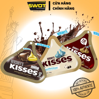  Socola Hershey's Kisses túi 36g Chocolate nhập khẩu chính hãng thơm ngon đặc biệt không ngọt gắt 