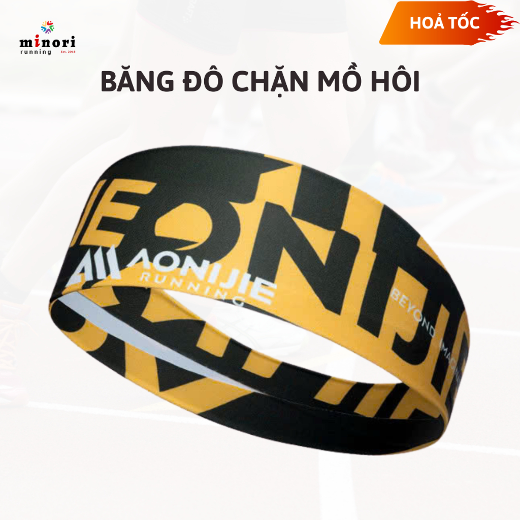 Băng đô thể thao Băng chặn mồ hôi chính hãng Aonijie E4431, Nhẹ thoáng khí Mềm mại - Minori Store