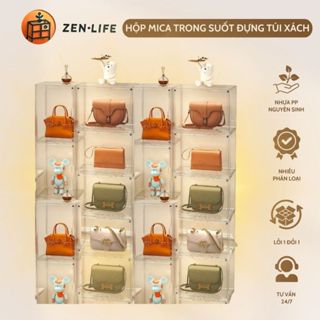 ZENLIFE Hộp Mica Trong Suốt Hộp Đựng Túi Xách Hộp Đựng Giày Hộp Đựng Đồ Trưng Bày Hộp Đựng Mô Hình