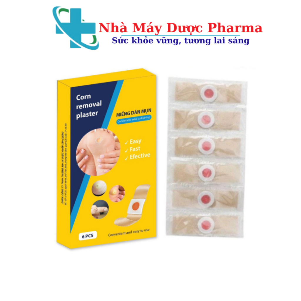 Miếng dán mụn cóc Corn Removal Plaster - Hộp 6 miếng