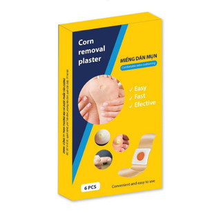 Miếng dán mụn cóc Corn Removal Plaster - Hộp 6 miếng