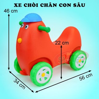 Xe chòi chân 4 bánh CON SÂU cho bé tập đi và vui chơi vận động Đồ Chơi Sao Việt S18N02C