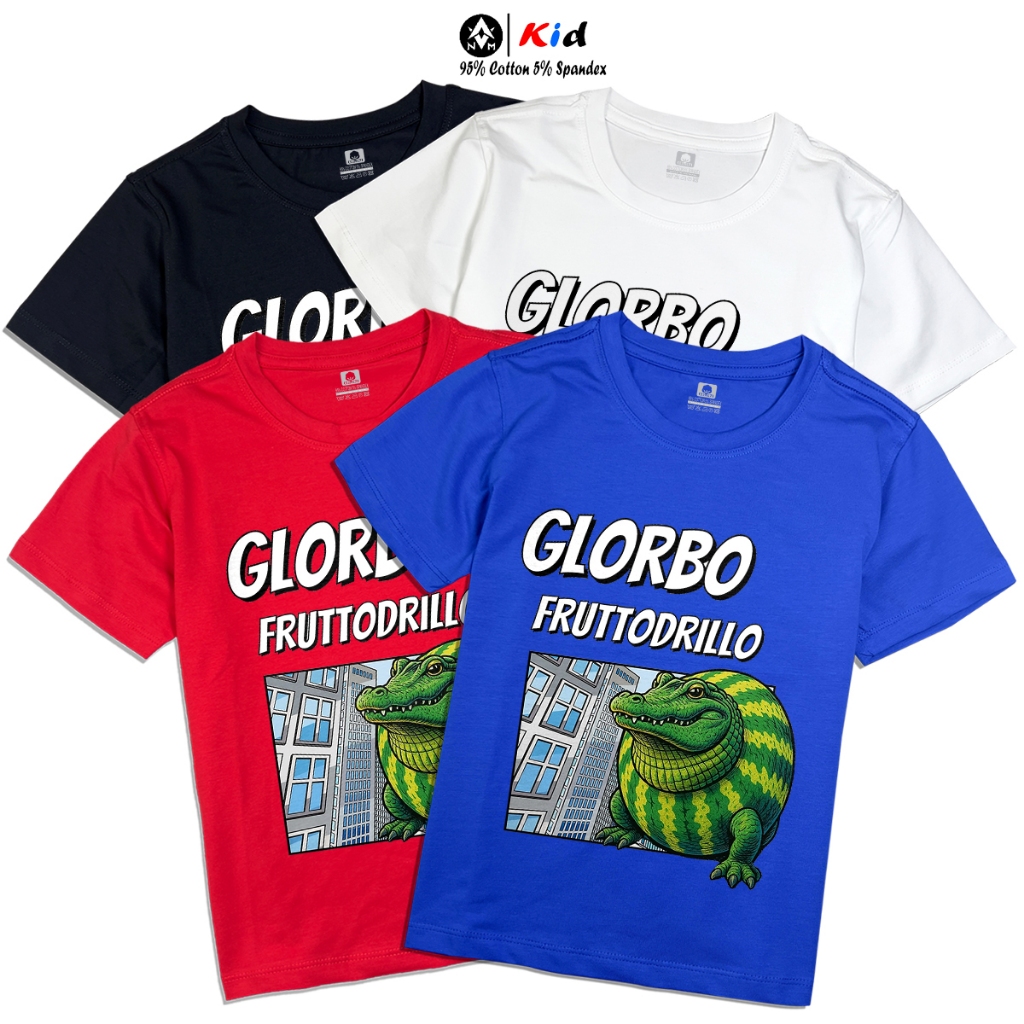 Áo thun COTTON cho bé TUNG TUNG ART4, size từ 7 - 60kg, 4 màu áo, 95% Cotton 5% Spandex, áo thun cot