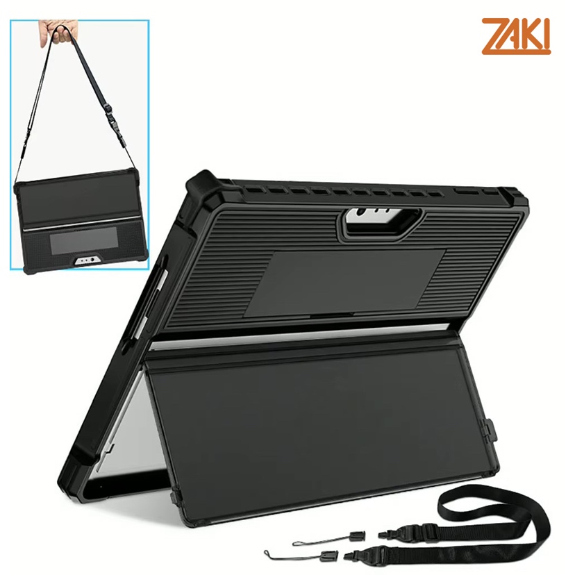 Ốp lưng Zaki Surface Pro 11/Pro 10/Pro 9 chống sốc màu đen