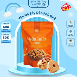 Táo Đỏ Sấy Dẻo Phú Quý gói 200g, táo sấy dẻo giữ nguyên vị thơm ngon, ngọt diu tăng sức đề kháng Phạm Mộc Trang