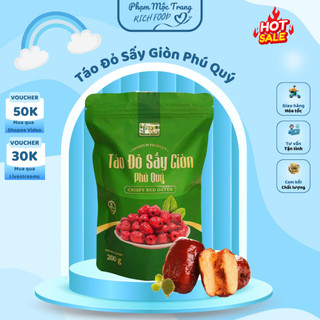  Táo Đỏ sấy giòn Phú Quý táo đỏ sấy khô cung cấp nhiều vitamin khoáng chất và tăng cường sức khỏe Phạm Mộc Trang 