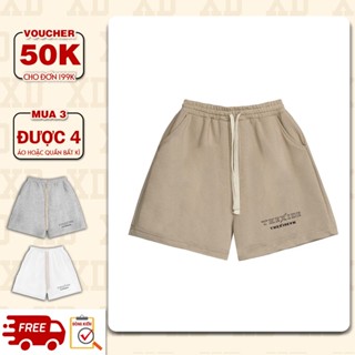 Quần Short The xide short nam nữ quần đùi trơn form rộng oversize chất nỉ chân cua dày dặn co giãn E