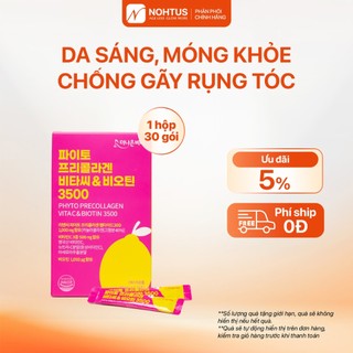 Bột uống collagen Re&C sáng da thuần chay 3500 chống gãy rụng tóc, móng chắc khoẻ 30 gói