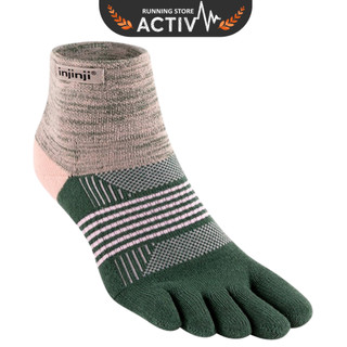 Tất Xỏ Ngón Nữ Injinji Trail Midweight Mini Crew - Kelp - XS/S