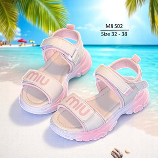  Sandal bé gái dép quai hậu đi học nữ tiểu trung học LIMIBABY Xăng đan MinMin mang mùa hè S02 cho trẻ em 6 - 15 tuổi S02 