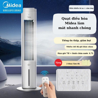 Quạt điều hòa Midea  bản mới nhất năm kèm điều khiển quay 60 độ kèm chức năng hẹn giờ làm cho giấc ngủ thoải mai