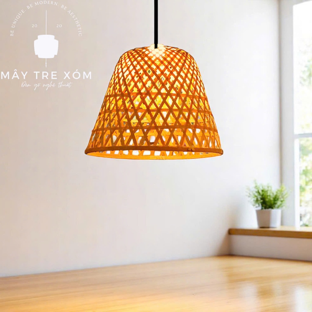 Đèn tre trang trí thả trần