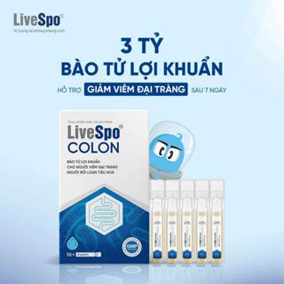  Men vi sinh - LiveSpo Colon - 3 tỷ bào tử lợi khuẩn - đại tràng táo bón tiêu chảy  H 10ống  x 5ml 