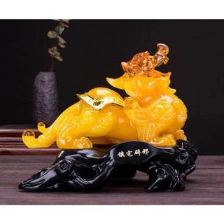 Tỳ hưu chữ phúc, màu vàng, đỏ ngang 40cm