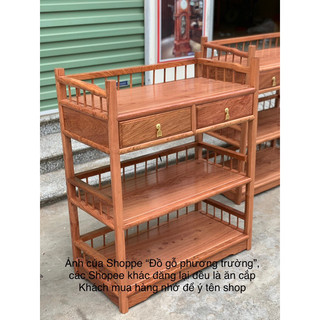 kệ sách, kệ bày đồ gỗ gõ, hương đá ngang 58 sâu 34 cao 89cm nhiều tông màu