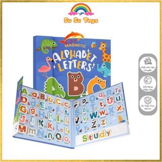 Đồ Chơi Trí Tuệ Bảng Nam Châm Animal Letters Chữ Cái và Số Đếm Nam Châm Dày Dặn giúp bé phát triển trí thông minh