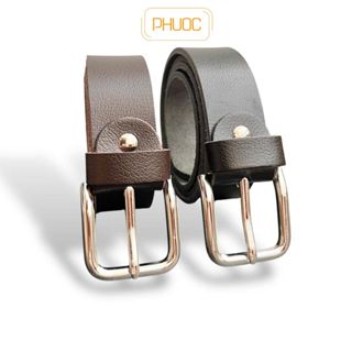 [Da Thật] Thắt Lưng Da Bò Thật Nguyên Miếng Cao Cấp Bản 3.7CM - Dây Nịt Nam Thời Trang Đầu Khóa Kim
