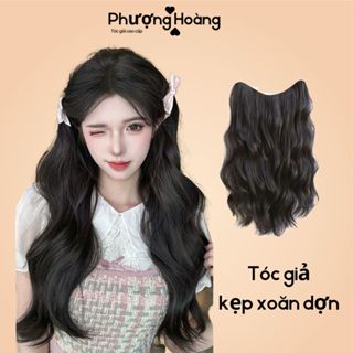  Tóc Giả Kẹp Xoăn Tự Nhiên – Nối Tóc Dài Làm Dày Tóc Thần Tốc Mã HQ230-45CM 