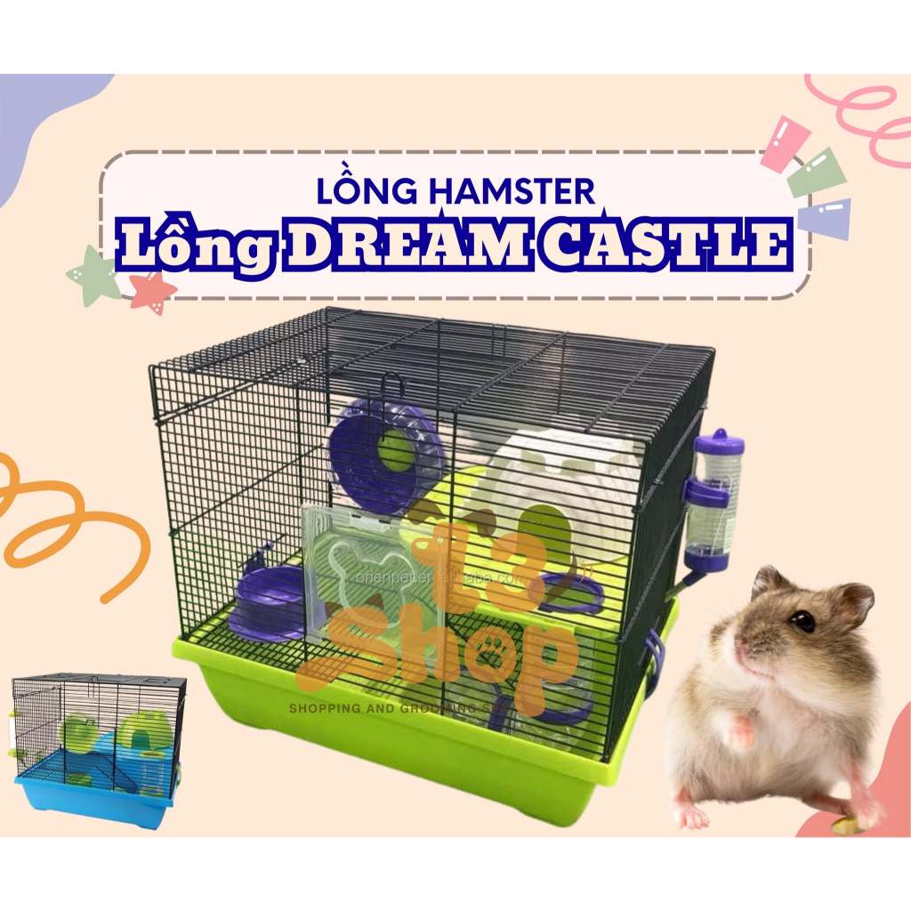lồng DREAM CASTLE cho hamster, sóc, nhím, đuôi mập,...- T3 PETS SHOP