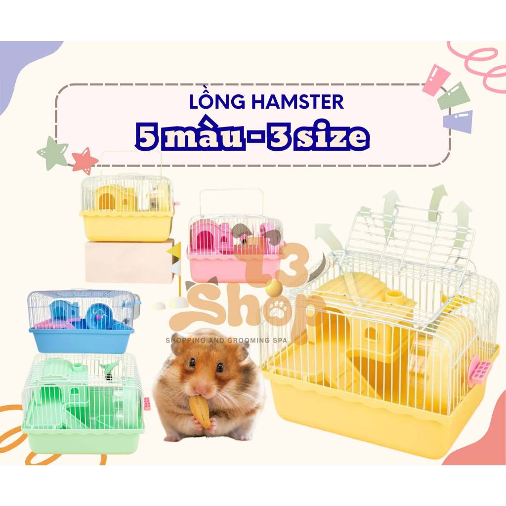 Lồng homestay đủ size cho hamster - T3 PETS SHOP