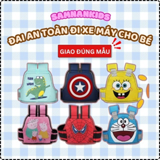 Đai xe máy an toàn cho bé có phản quang - Loại cao cấp SAMNANKIDS