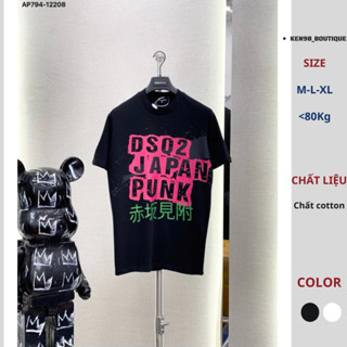 Áo dsquared2 japan punk siêu đẹp, áo dsq Japan Punk Phối Chữ Sơn Hồng Trẻ Trung Năng Động