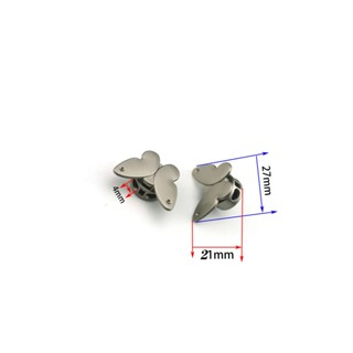 Nút chặn dây rút kim loại hình trái tim, hình bướm xinh làm túi len,thắt lưng