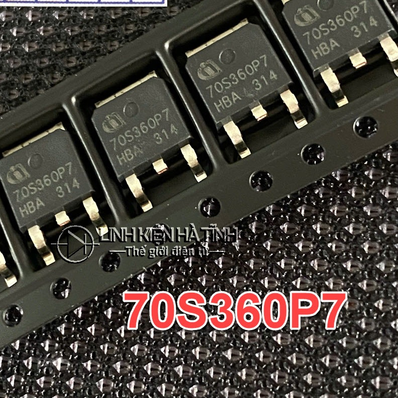 Túi 3 con Mosfet nguồn 70S360P7 IPD70R360P7S chân dán kênh N 13A/700V mới LKTT