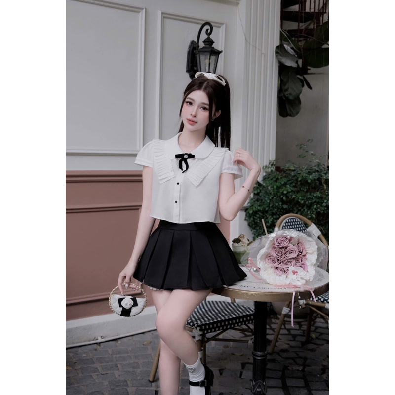 set áo sơmi chân váy meimei