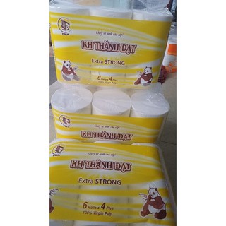  lốc 6 cuộn giấy vệ sinh cao cấp KH Thành Đạt   loại lớn  