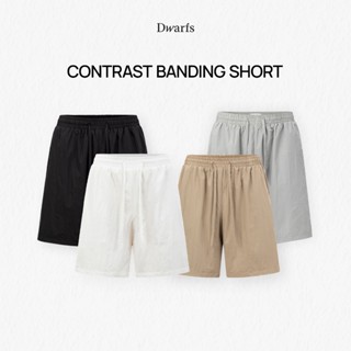 Quần short nam vải dù cạp chun dây rút DWARFS Contrast Banding Short