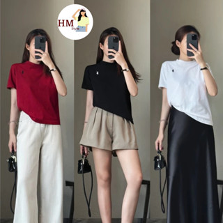 Áo thun nữ baby tee, Áo phông nữ tay ngắn thêu hình ngựa chất Cotton co dãn 4 chiều HA39 HMStyle