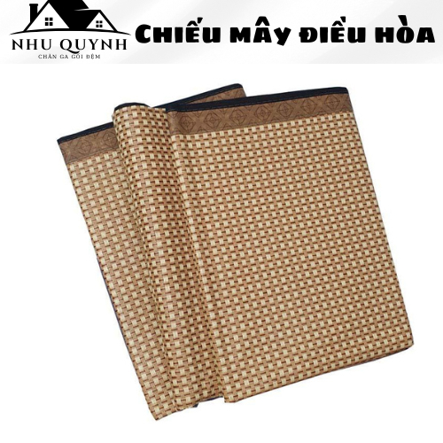 Chiếu mây điều hòa cao cấp hàng VNXK, chiếu điều hòa tiện lợi chất liệu sợi mây tổng hợp thoáng mát 