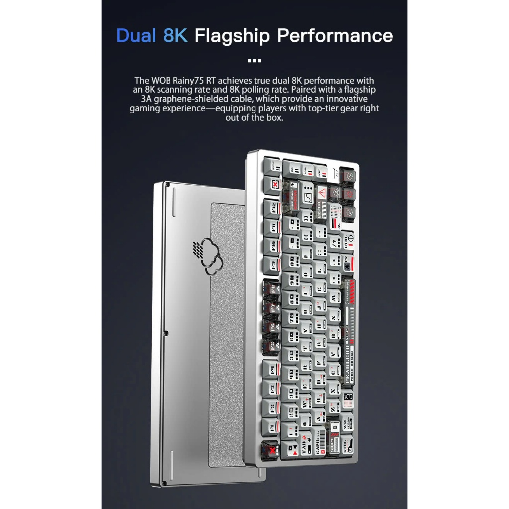 [CHÍNH HÃNG] WOBKEY Rainy75 RT – Bàn Phím Cơ Magnetic HE, Rapid Trigger, 8000Hz | BigBuy360 - bigbuy360.vn