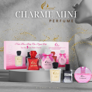 Bộ Set Nước Hoa Charme Mini (5 chai x 10ml) dạng chấm