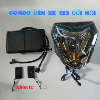 Combo Đồng Hồ Điện Tử Và Đèn Pha Bi Cầu LED Cho Xe Điện 133 M133  Có Lựa Chọn Đồng Hồ Thẻ Từ  