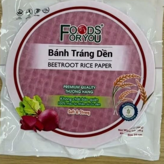 Bánh Tráng Củ Dền 22cm - Food For You (Eatclean)