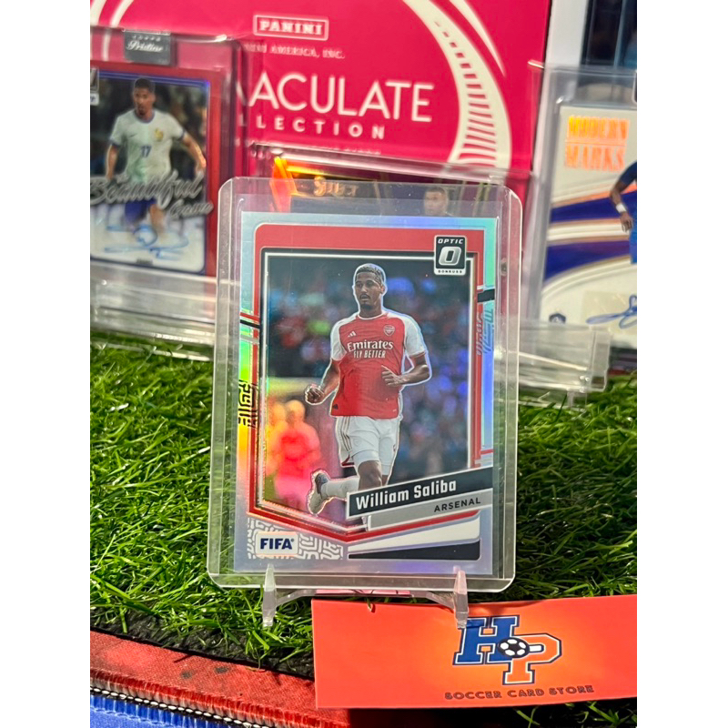 Thẻ bóng đá William Saliba Optic Holo Panini Donruss 2023/24
