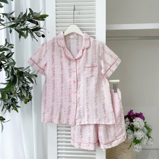 [HÀNG MỚI VỀ] Đồ ngủ nữ đũi lụa tay cộc quần cộc mềm mại pyjama nữ Yellow Me