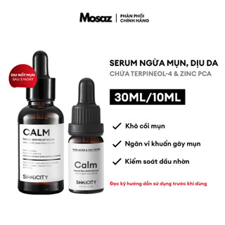 Serum giảm mụn làm dịu da cho nam Men Stay Simplicity Calm Skin Relief Facial Serum 10ml/30ml