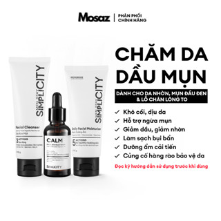  Bộ sản phẩm chăm da dầu mụn cho nam Men Stay Simplicity Acne Relief Skincare Trio giảm mụn an toàn 