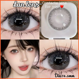 (Có cận 0-6)Kính áp tròng Lens Xám sữa tự nhiên,tone trầm k cần make-Lan lens.